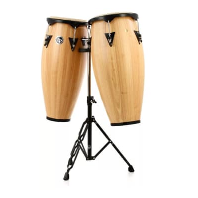 Latin Percussion City Series Conga Set with Stand (Natural Gloss) image 4