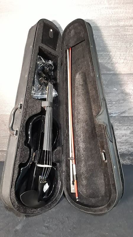 Carlo Robelli CREV55 Electric Violin with Case and Bow (K34) image 1