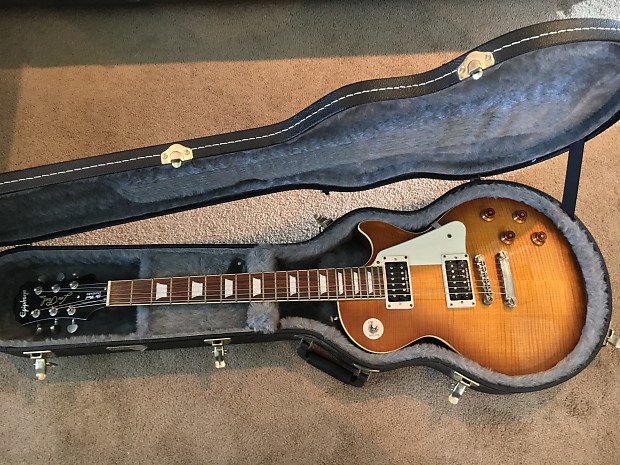 Epiphone Les Paul Standard Plus Top 2008 Honeyburst | Reverb