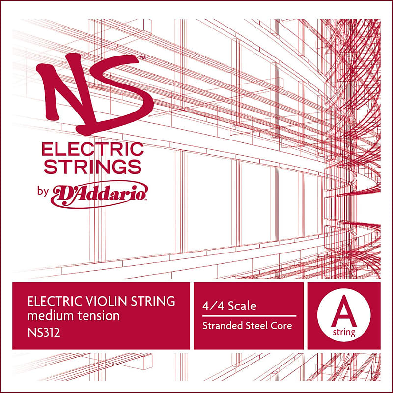 D'Addario NS Electric Violin Single A String, 4/4 Scale, Medium Tension image 1