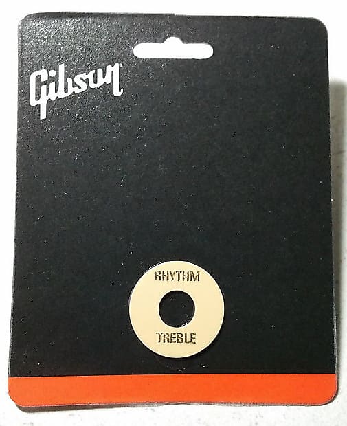 GIBSON Cream Creme Toggle Switch Washer Ring Gold Lettering Reverb