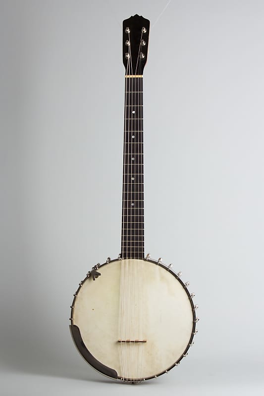 Vega  Little Wonder Guitar Banjo (1924), ser. #76821, black tolex hard shell case. image 1