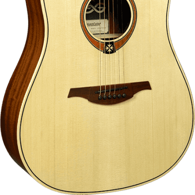 Lag T70D Tramontane 70 Dreadnought Cutaway Tropical Khaya Neck 6-String Acoustic Guitar image 1