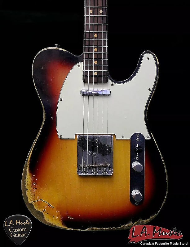 Fender Custom Shop L-Series 1964 Telecaster Super Heavy Relic 3-Colour Sunburst Rosewood 9231991800 image 1