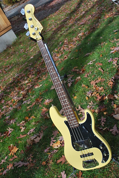 Fender Squier pj Precision Bass 2006 Gibson TV Yellow KUSTOM image 1