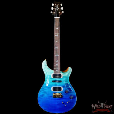Paul Reed Smith PRS Wood Library 10 Top Modern Eagle V ME5 Flame Maple Neck Brazilian Rosewood Fingerboard Blue Fade 7.75 LBS (US Only / No International Shipping) image 3