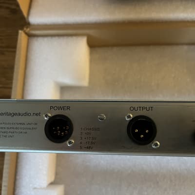 Heritage Audio Brit Strip 1073 style mic pre and EQ with vintage diode bridge compressor channel str image 7