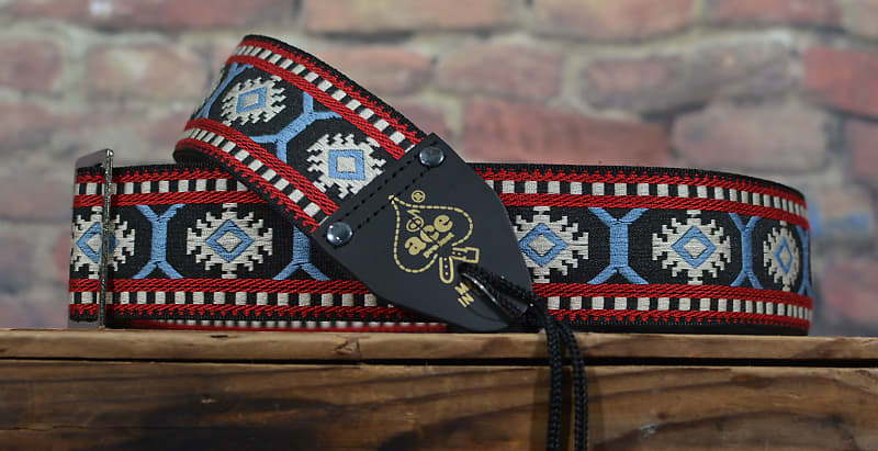 D'Andrea ACE-10 Ace Vintage Reissue Snowflake Guitar Strap w/ FREE Same Day Shipping image 1