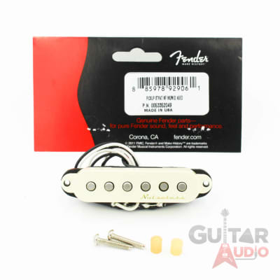 Genuine Fender Strat/Stratocaster Noiseless Neck/Middle Pickup - Aged White image 1