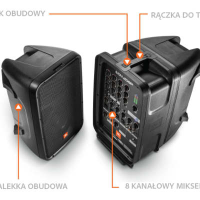 JBL EON208P Active Stereo Speaker System with Mixer image 7