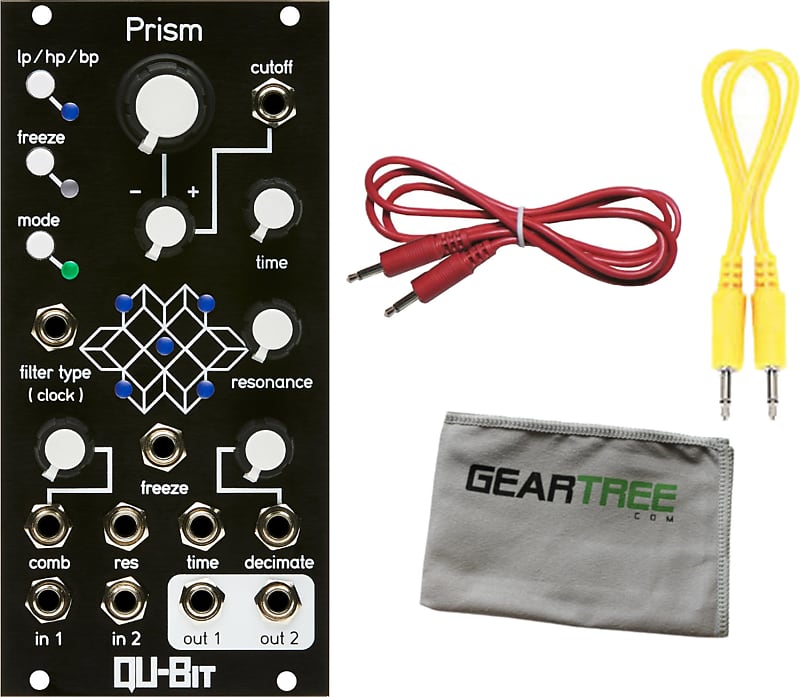 Qu-Bit Prism Multi-Dimensional Signal Processor Eurorack Synth Module w/ Cloth and 2 Cables image 1