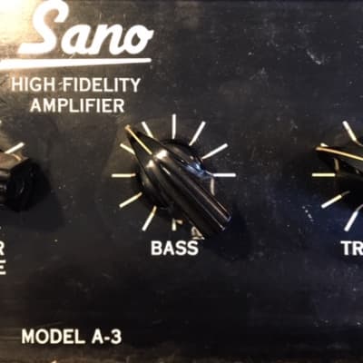 Sano Hi Fi Model A-3 Rare ‘50s Tube amp image 7
