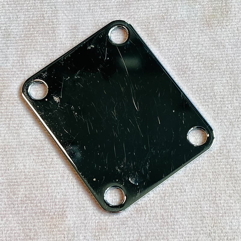 Neck Plate for Fender Guitars 4 Bolt - Chrome image 1