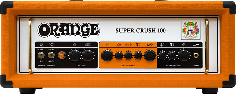 Orange Super Crush 100H 100w Solid State JFET Electric Guitar Head, Orange image 1