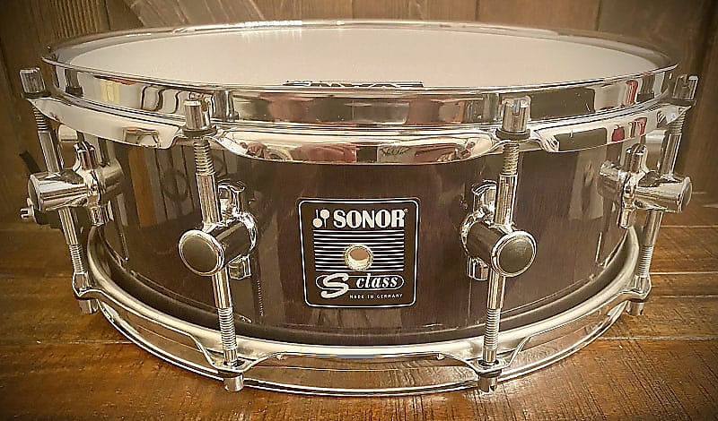 Sonor S-Class 14x5” Maple Snare Drum in Black Onyx Vertical Grain Lacquer Finish image 1