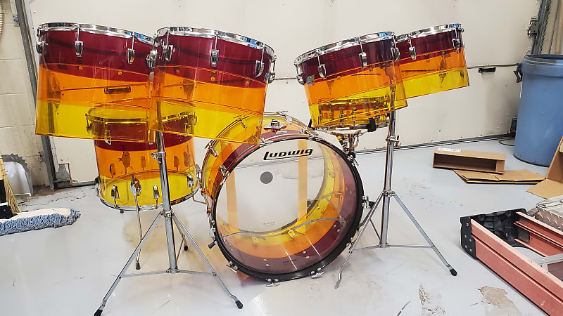 ludwig vistalite tequila sunrise
