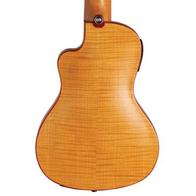 Lanikai FM-CETC Flame Maple Cutaway Electric Thinline Concert Ukulele w/ Bag image 4