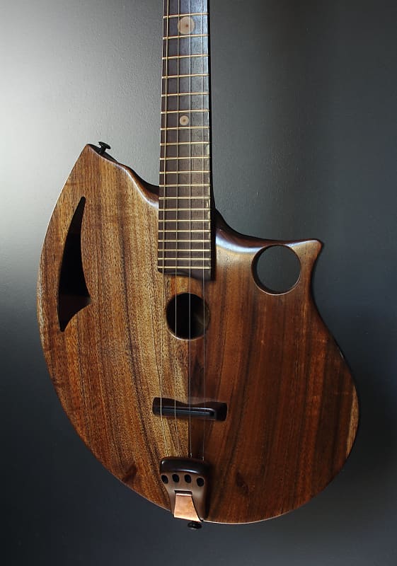 Custom ShellBack Baritone Ukulele by Luthier Ray Vincent w/ | Reverb