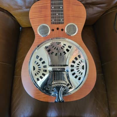 Dobro Hound Dog Deluxe Roundneck 2010s - Vintage Brown for sale