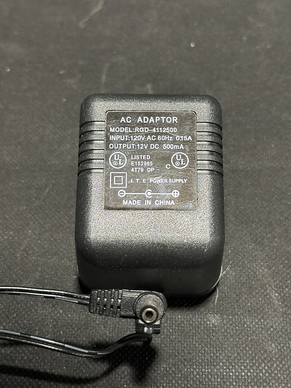 RGD-4112500 12VDC 500mA AC Adaptor PSU - Black | Reverb