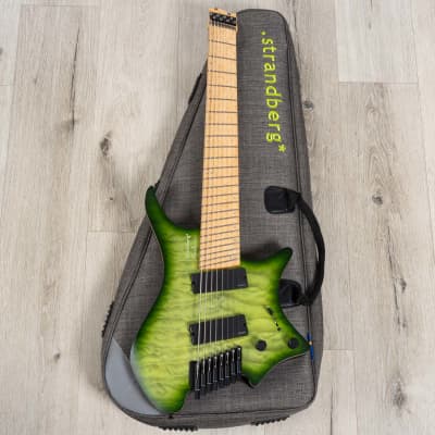 Strandberg Boden Original NX 8 Headless Multi-Scale 8-String Guitar, Earth Green image 10