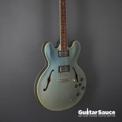 Gibson  Gibson Custom Shop ES 335 Light Blue Sparkle Metallic Used 2008 (Cod. 1432UG) image 6