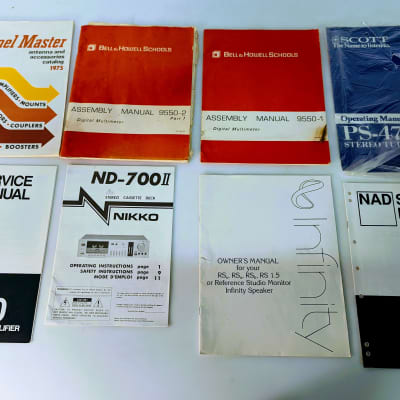 (50) Stereo Radio Amplifier Manuals NAD Teac Harman Acoustic Research Sony image 5