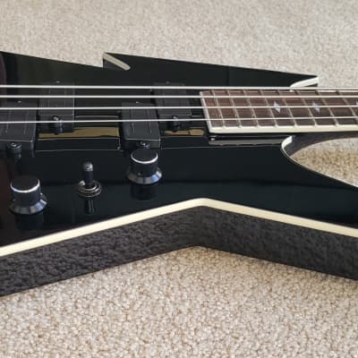 B.C. Rich Ironbird MK1 Legacy Series Bass Guitar, Gloss Black, New Gig Bag image 5