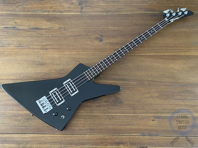 Fernandes, Explorer Bass, Black, MIJ 1986, Model BXB-55 | Reverb