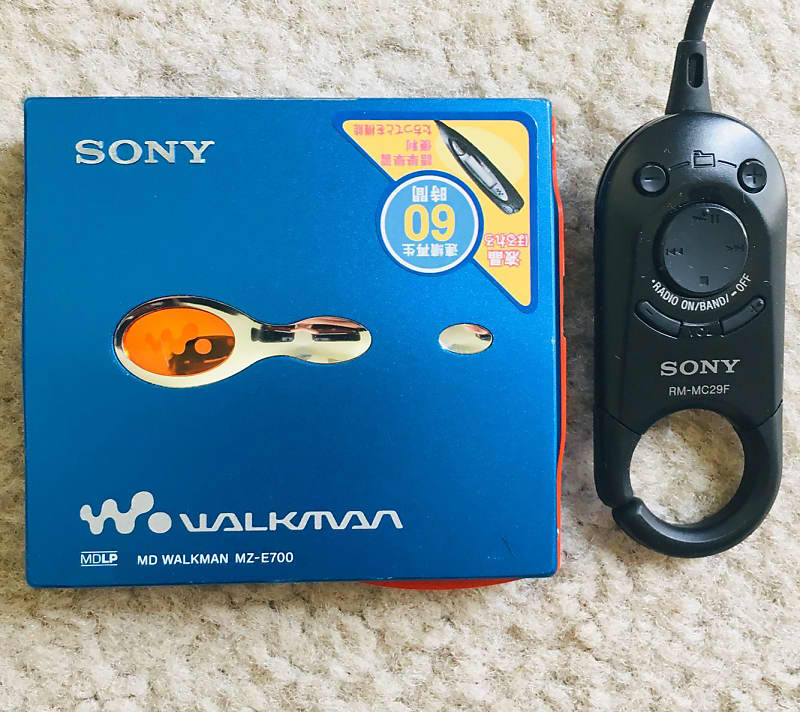 Sony MZ-E700 Walkman MiniDisc Player, Excellent Blue !! Working