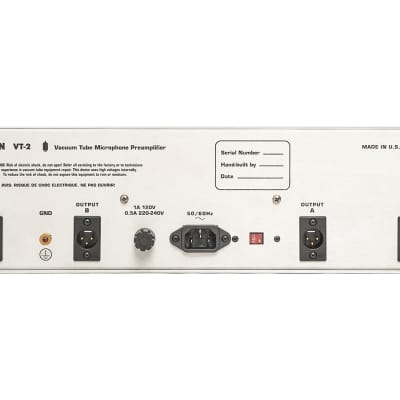 D.W. Fearn VT-2 | Dual Channel Vacuum Tube Microphone Preamplifier Pro Audio LA image 3