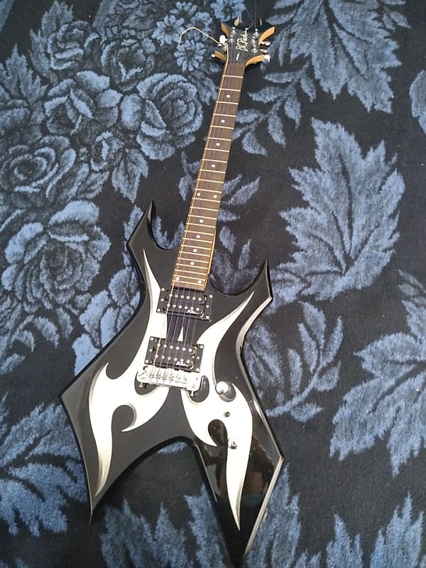 B.C. Rich Bronze Series Warlock HH Black Rosewood Widow Reverb