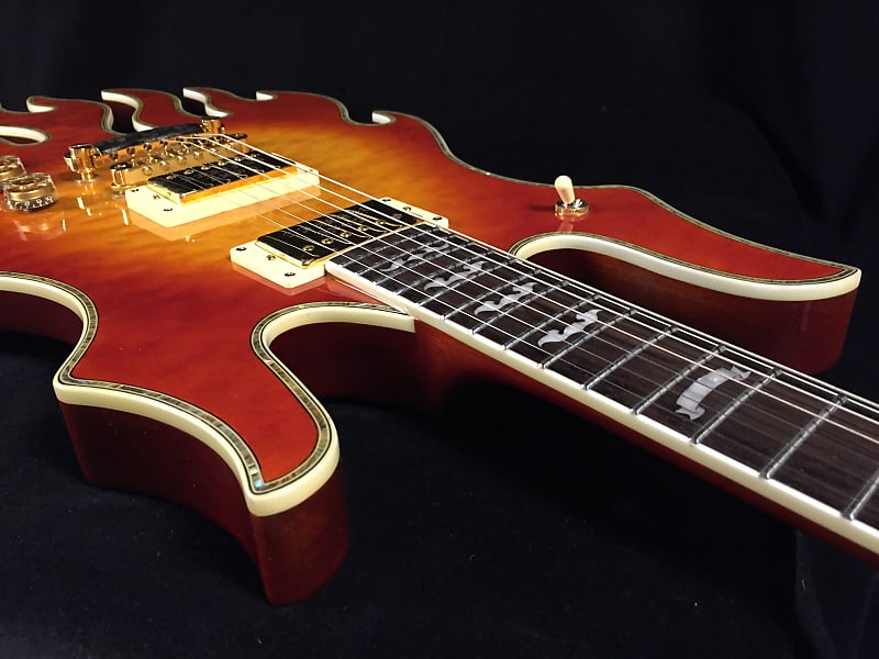 Minarik Inferno Flame-Shaped Solid-Body Electric Guitar w/ | Reverb