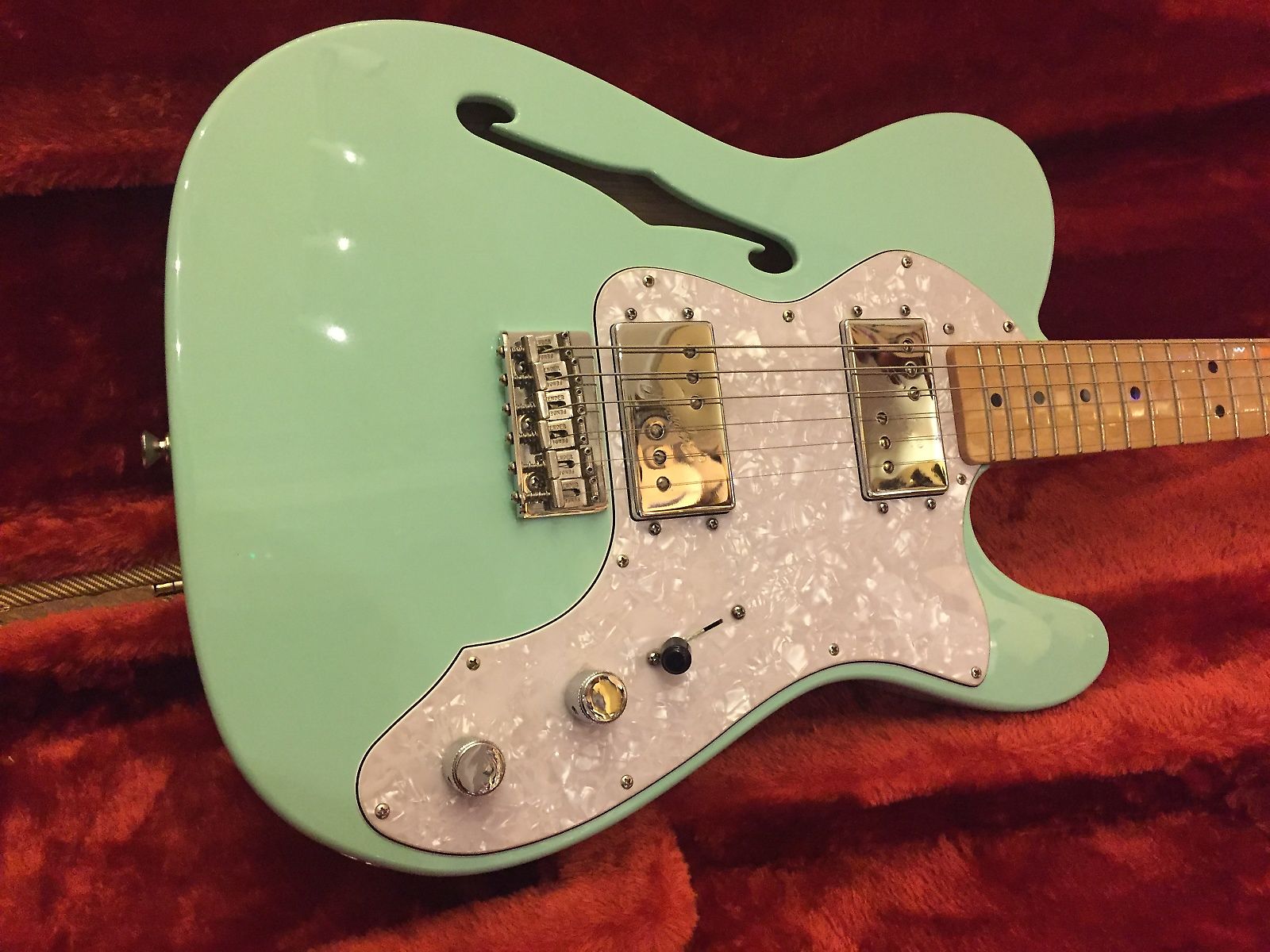 Surf green shop thinline telecaster