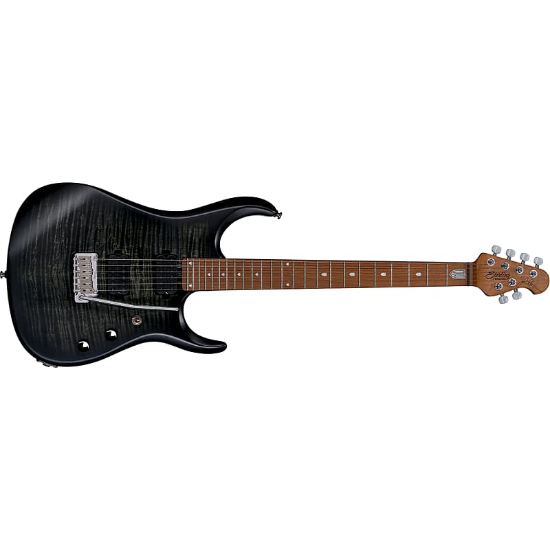 Sterling by Music Man John Petrucci JP150 Guitar Roasted Maple Trans Black  Satin