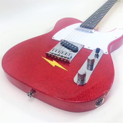 Squier by Fender  Telecaster  Glitter Sparkle Red image 11