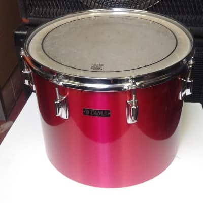 RARE! 1970s Tama Made In Japan Ruby Red Wrap  12 x 15" Imperialstar Concert Tom - Sounds Great! image 1