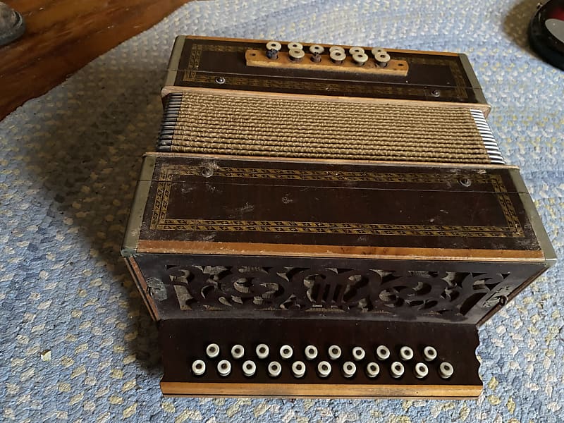 Vintage Button Accordion (Hohner?) Reverb