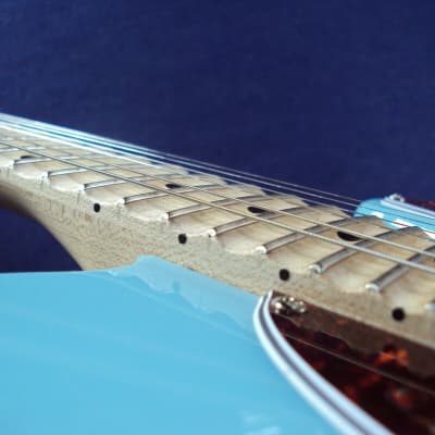 Scalloped J&D TL-cast, skyblue,564 mm  scale,playing a la Yngwie, Ritchie & Co! image 9
