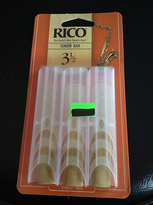 Rico Tenor Sax Reeds 3.5 (3)/New In Card/Free Shipping image 1