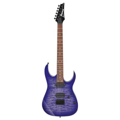 Ibanez RG421QMCBB RG Standard 6 String Electric Guitar (Cerulean Blue Burst) for sale