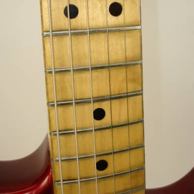 Vintage 1974 Fender Hardtail Stratocaster Electric Guitar, Maple Fingerboard, Red w/ Case image 11