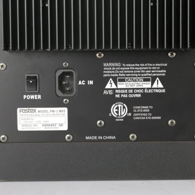 Fostex PM-2 MkII Active Studio Monitors Speakers Powered #37922 image 11