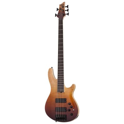 Schecter SLS Elite-5 5-String Bass Guitar (Antique Fade Burst) (New York, NY) (48thstreet) for sale