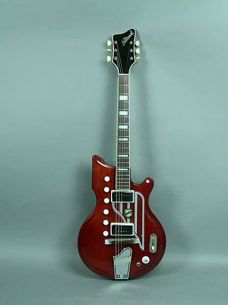 1962 National Westwood 77 Vintage Original Electric Guitar Red image 1