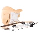 Premium Strat Style DIY Electric Guitar Kit - Unfinished Luthier Project Kit