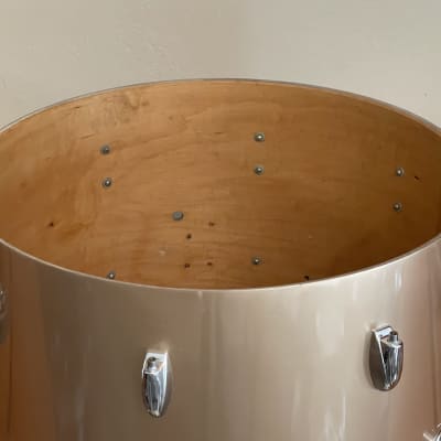 1950's Gretsch 20" Round Badge Bass Drum 14x20 - Copper Mist Lacquer Refinish image 15