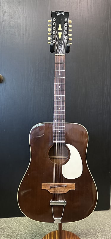 Gibson B-45-12 1970s - Natural Mahogany | Reverb