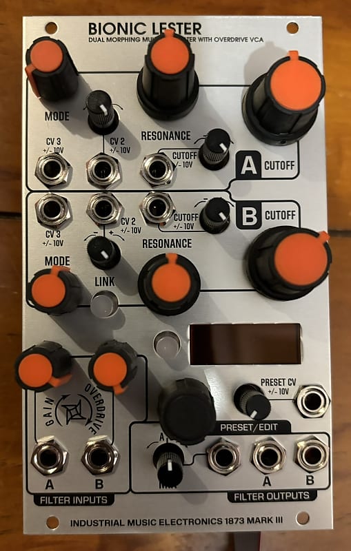 Industrial Music Electronics Bionic Lester Mark III Silver Reverb