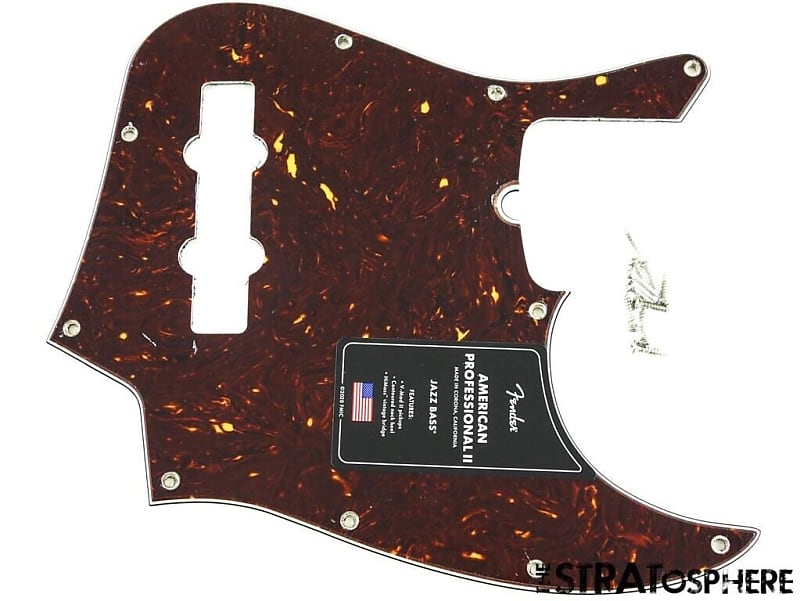 Fender American Professional II Jazz Bass PICKGUARD Guitar Tortoise | Reverb